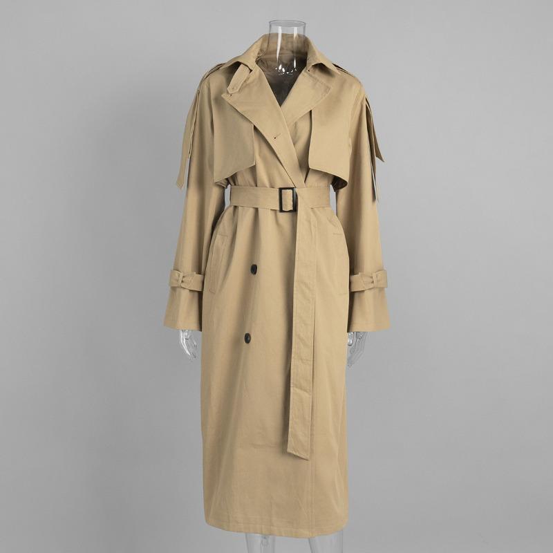 Extended trench coat autumn and winter