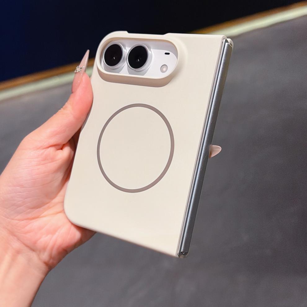 Suitable for Apple iPhone Duo phone case, foldable, ultra-thin, with a skin-like feel, magnetic, minimalist design, and drop-proof protection
