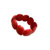 Acrylic Marbled Round Spliced Bracelet - Elegant Chinese-Style Fashion Bangle for Women