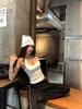2025 Summer Women's Spicy American Candy Color Slim-Fit Square Neck Tank Top