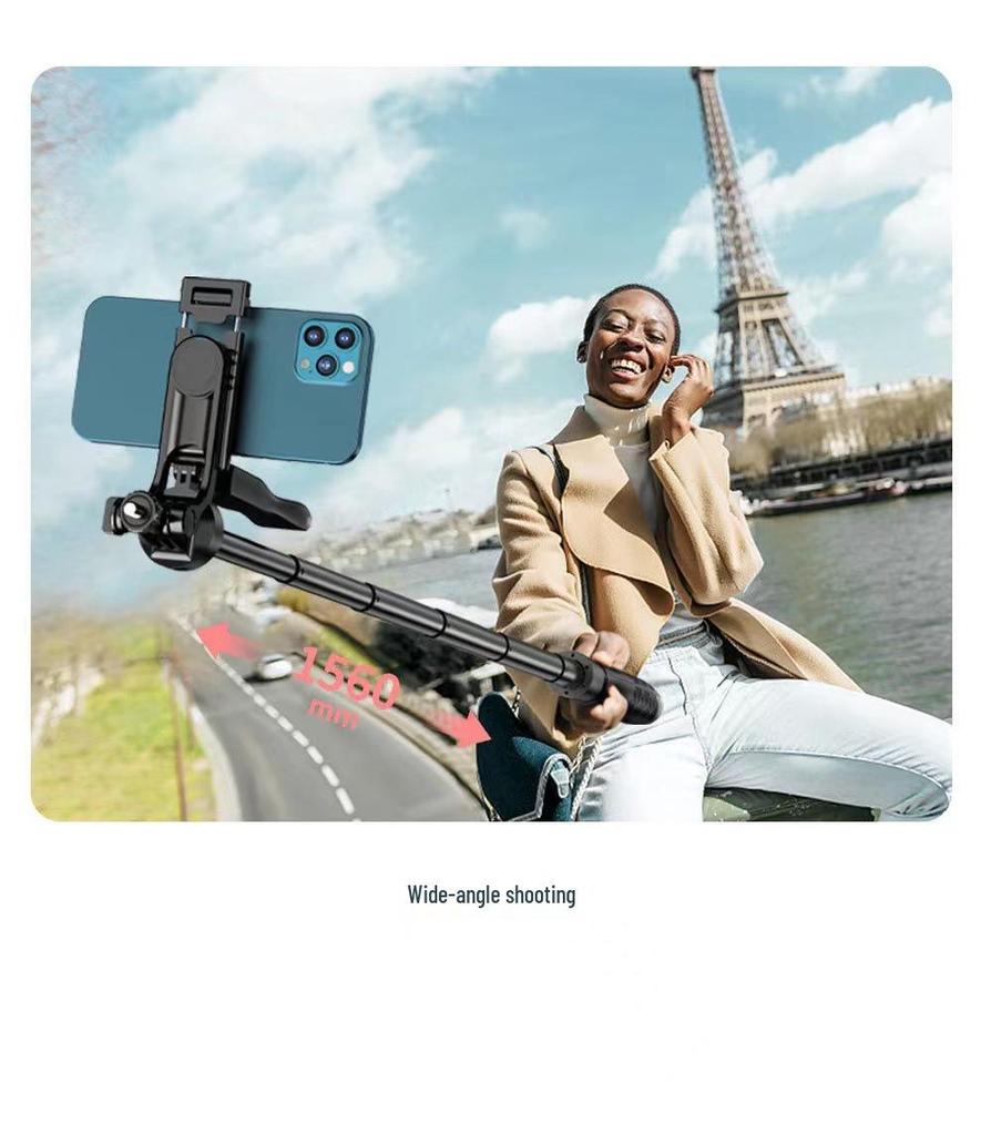 New Mobile Phone Panoramic Selfie Stick with Bluetooth & Tripod