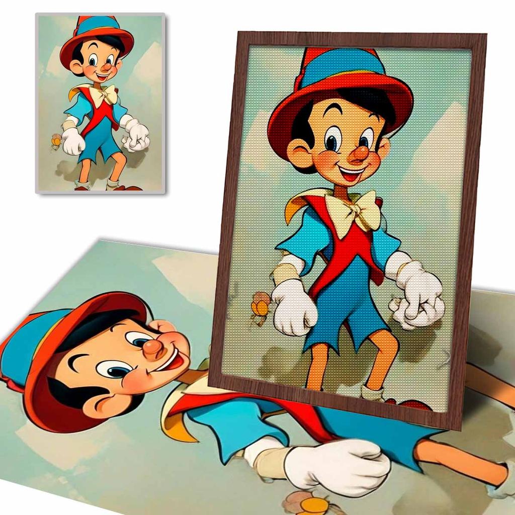 5D Diy Diamond Painting The Pinocchio of Spirit Full Drill Rhinestones Mosaic Embroidery Handmade Products Home Decor Gift