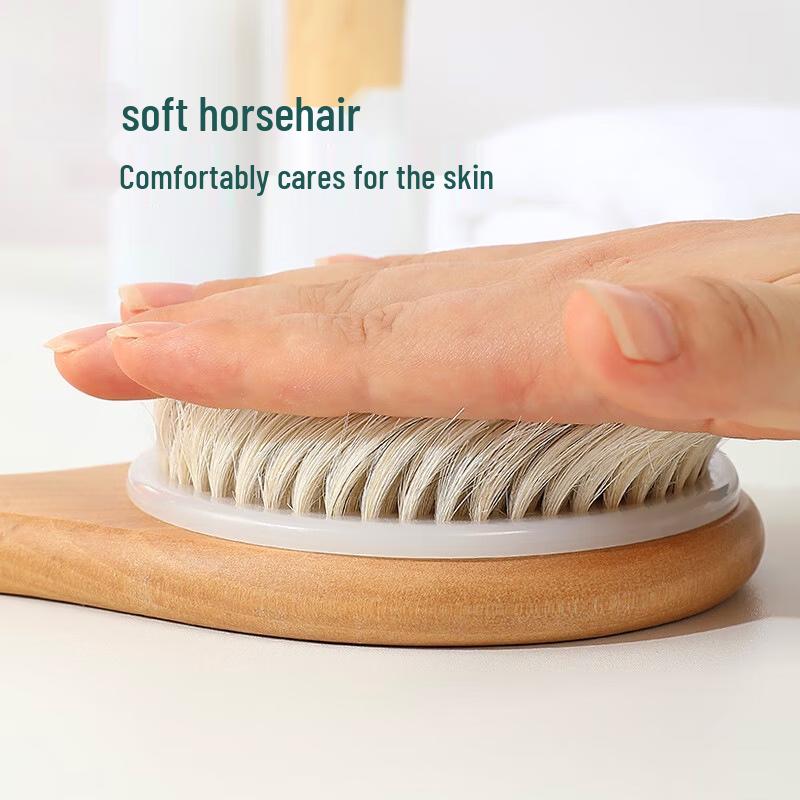 Long-Handled Boar Bristle Bath Brush
