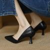 Fashion NEW Spring/Autumn Women Pumps Pointed Toe Thin Heel Shoes Genuine Leather Shoes for Women Concise Shallow Shoes Stiletto Heels