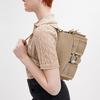 Coach Cargo Soft Tabby 26 Metal Logo Snap Closure Pebbled Leather Motorcycle Bag Women Shoulder Bag Khaki CU124-LHSBM