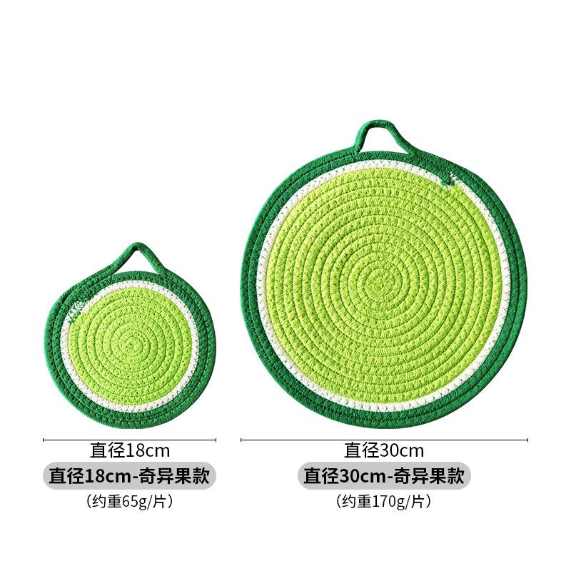 Thermal insulation mat Fruit element design Thick thermal insulation home dining table mat, tray mat, coaster placemat