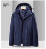 Detachable Waterproof 3-in-1 Hooded Windbreaker for Couples - Autumn/Winter