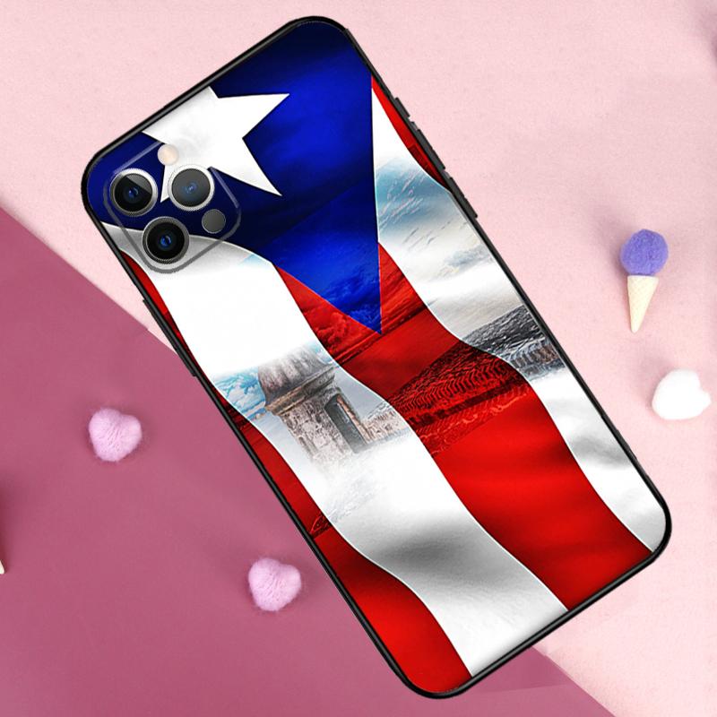 

Puerto Rico Flag Phone Case For iPhone 17 Pro Max 17 Air 11 14 15 16 Pro Max Plus 12 13 Mini 16e Back Cover iPhone 16Pro MAX