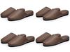 Wipe and Sodium Hypochlorite Vinyl Leather Slippers In 1 Pair or [MOONROOM] [Water OK] [Stain Resistant] [Alcohol Resistant] Fabric-Look (Available