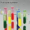 Yousheng 10Pcs Aquarium Tumbler Compact Decorative Anti-rust Aquarium Turtle Jar Tumbler Decorations Fishbowl Accessories