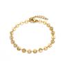 Fashion ethnic style beach stacked with disc ankles, simple double-layer metal sequined anklets