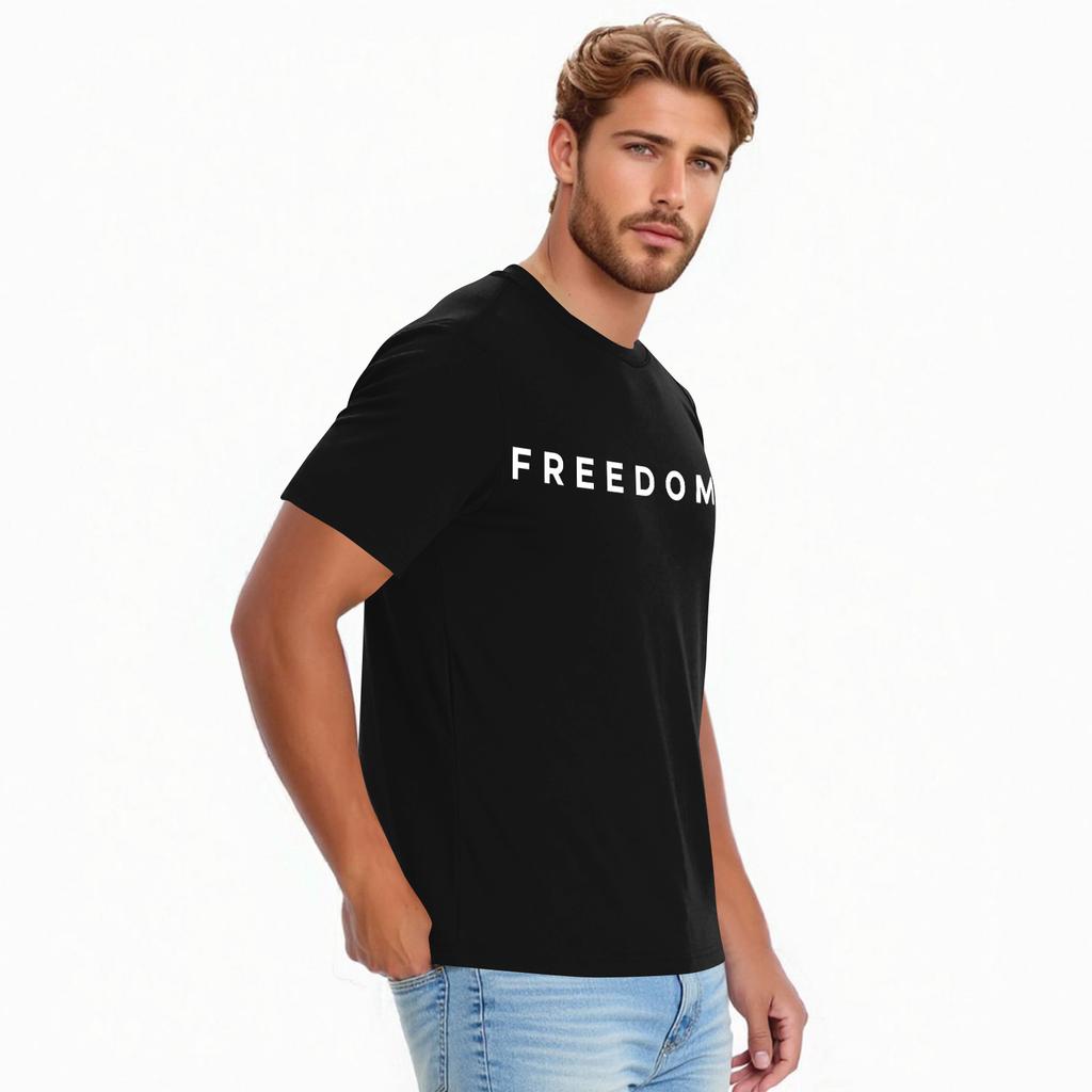 Men's Casual Daily Printed Top Round Neck T-shirt