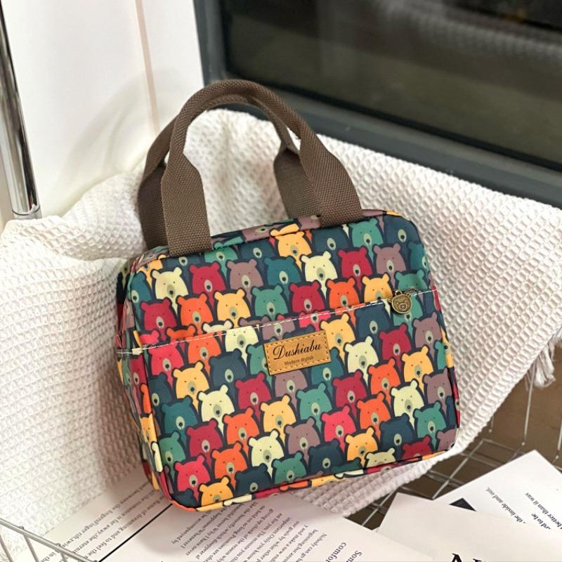 New waterproof, oil-proof and thermal insulation portable lunch box bag, commuter lunch bag, bento bag, mommy bag, student bowl bag.