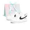 Court Borough Black Kitten Low Top Skateboard Shoes Women's White Black DV5456-104(Team1681-)