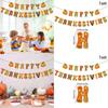Harvest Thanksgiving Paper Flags With 19 Letters For Fall Event And Venue Decoration