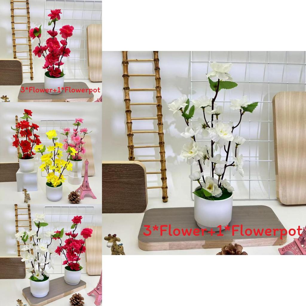 Sztuczna roślina kwitnąca brzoskwini o realistycznej teksturze do ogrodu zewnętrznego i dekoracji domu