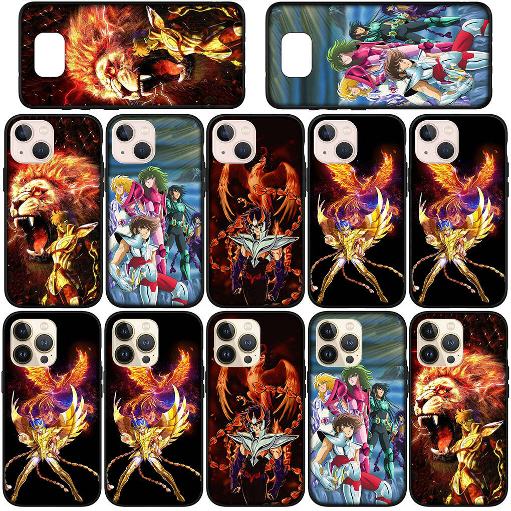 Phone Case for iPhone 17 16 15 Plus Xiaomi Poco F8 F7 F6 X7 X6 M8 C85 C75 C71 Redmi Note 14 12 11 13 Pro Max A4 14C 13C 15C Cartoon Saint Seiya Cover
