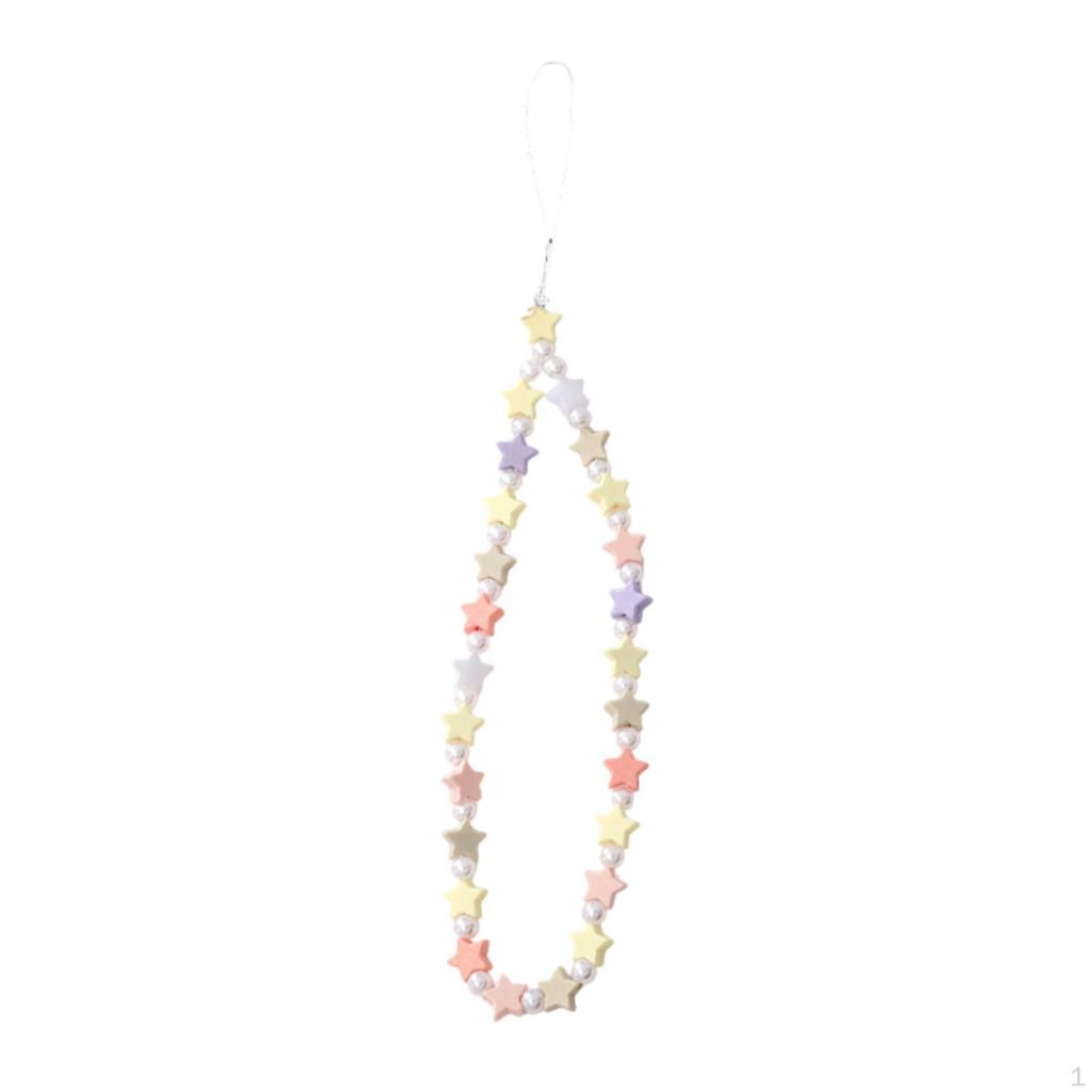 Beaded Phone Lanyard Cute Bracelet Keychain Bag Pendant Decoration Wrist Strap