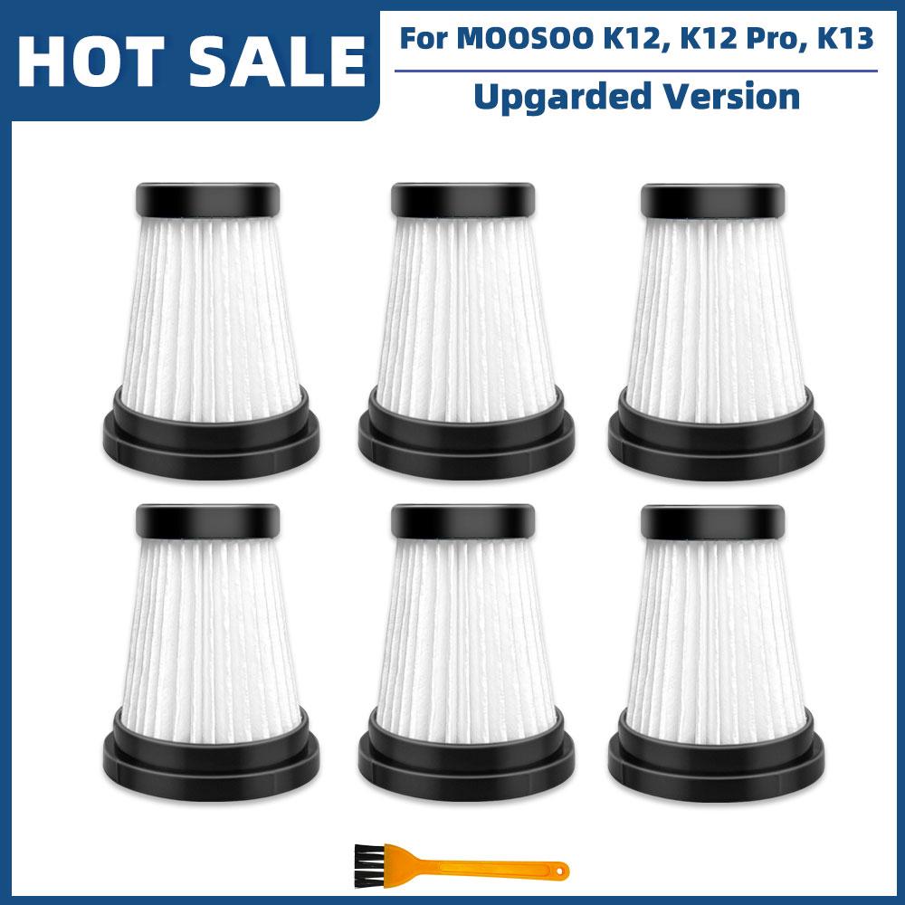 Compatible For MOOSOO K12, K12 Pro, K13 Vacuum Cleaner Replacement Spare Parts Accessories Hepa Filter