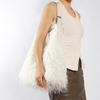 Yogodlns Large Capacity Fluffy Fur Shoulder Bag Y2k Fashion Plush Women Commute Shoulder Bag Tote Casual Winter Shopping Underarm Handbag