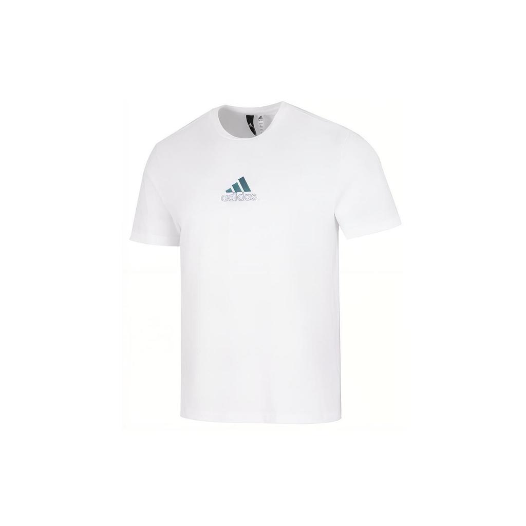 Adidas JF SS Tee 2 Logo Casual Round Neck Short Sleeve T-Shirt Men Tops White HM2979