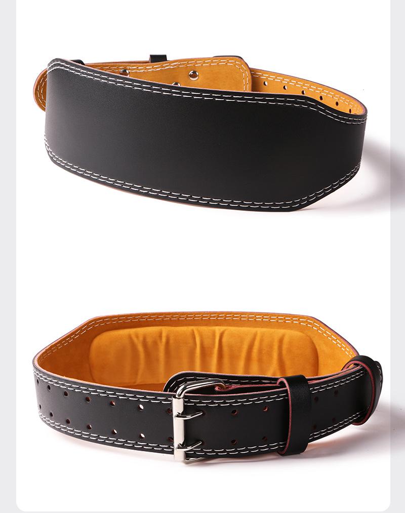Unisex Fitness Waist Support Belt for Squats, Deadlifts & Sports - Thick Sponge Waist Trimmer