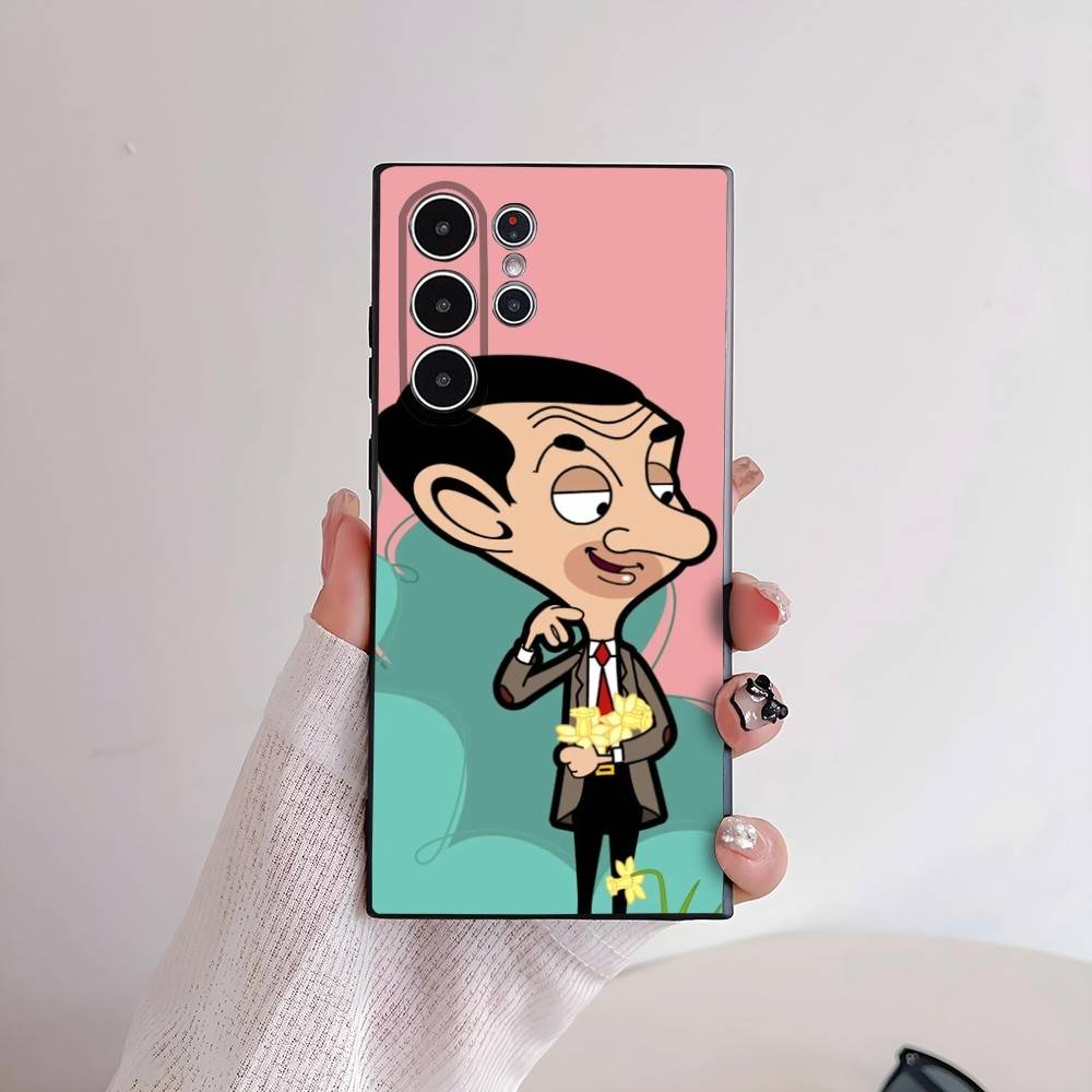 

Funny Mr.Bean Cute Phone Case For Samsung Galaxy S25 S24 S22 S23 Ultra S21 S20 Plus 5G Frosted Non-Slip Full Cover Soft Case samsung S22