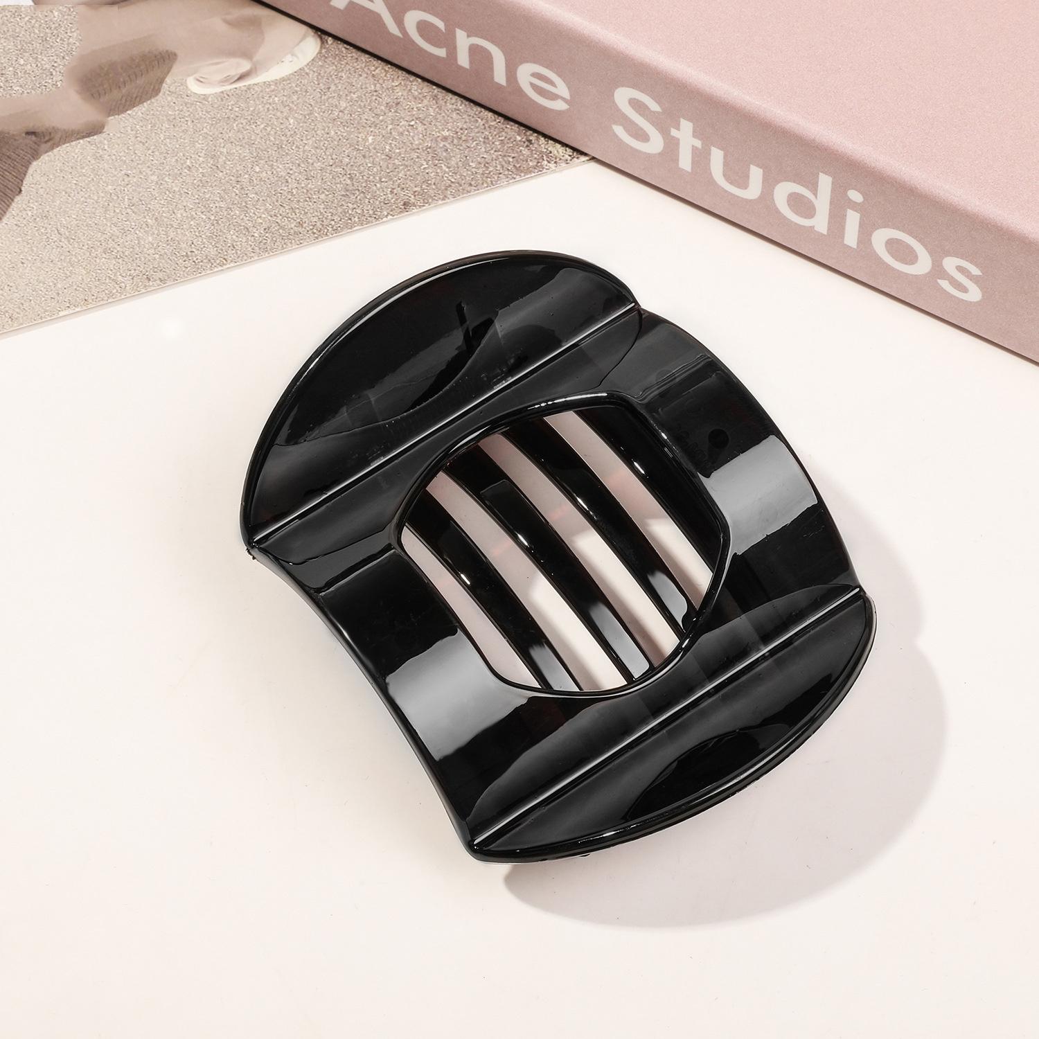 

Женский большой зажим для волос с когтями, пластиковая заколка для волос «утконос», матовая для женщин и девочек, шпильки для укладки волос «конский хвост», аксессуары для волос чёрный