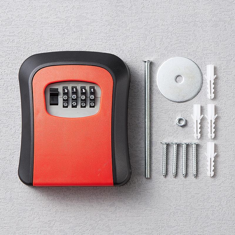 Waterproof Key Safe Storage Box Key Lock Box Wall Mount Key Lock Box 4 Digit Digit Password Security Lock Box Storage Box
