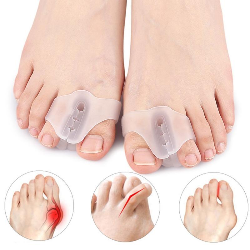 1 Pair Toe Spacers Bunions Corrector Toe Separators for Women and Men Big Toe Straightener Foot Toe Spreader