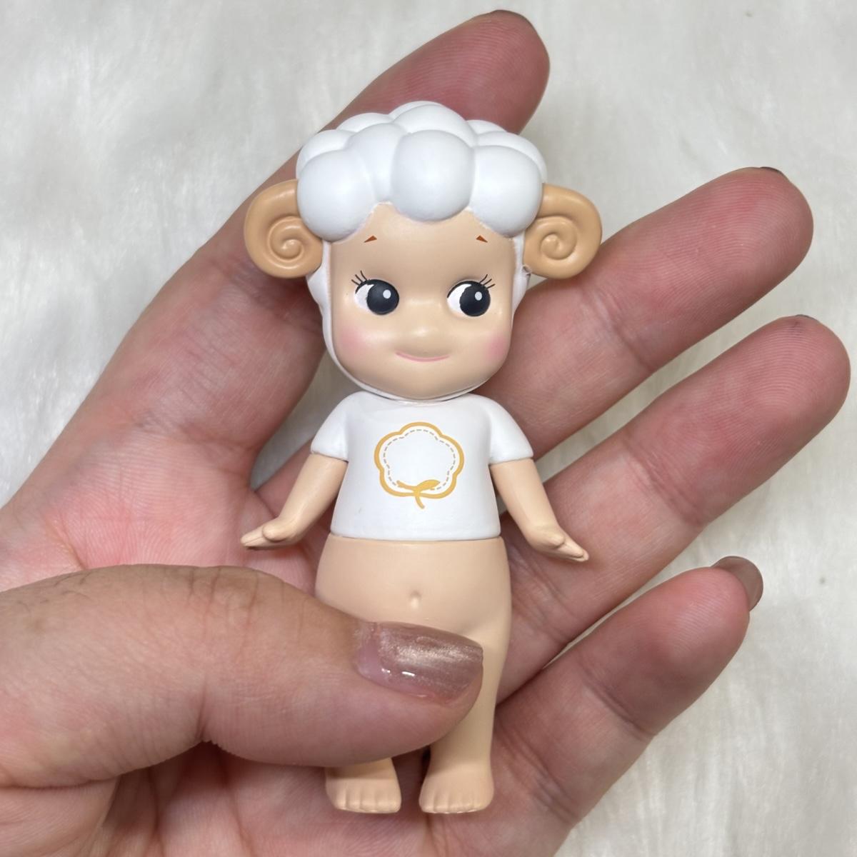 

Sonny Angel Mini Figure Good Fell Collaboration Series Sheep Pink White Purple No box No bag Blind Box 1PC No Box - No Bag