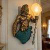 Vintage Wall Lamp Mermaid/Fairy/Angel/Goddess Night Light Decorative Wall Sconce for Bedroom Living Room Hotel Restaurant