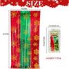 Snowfall Curtain for Christmas Birthday Party Decor Metallic Tinsel Fringe Backdrop for Wedding Sparkling Rain Doorway Decor