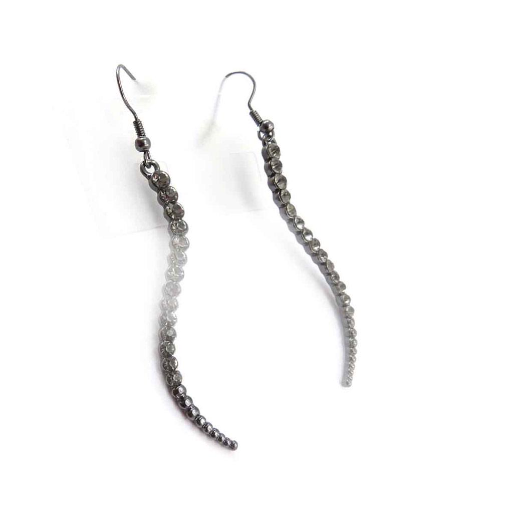 Les Trésors De Lily [J8127] - Boucles Créateur 'Sissi' gris