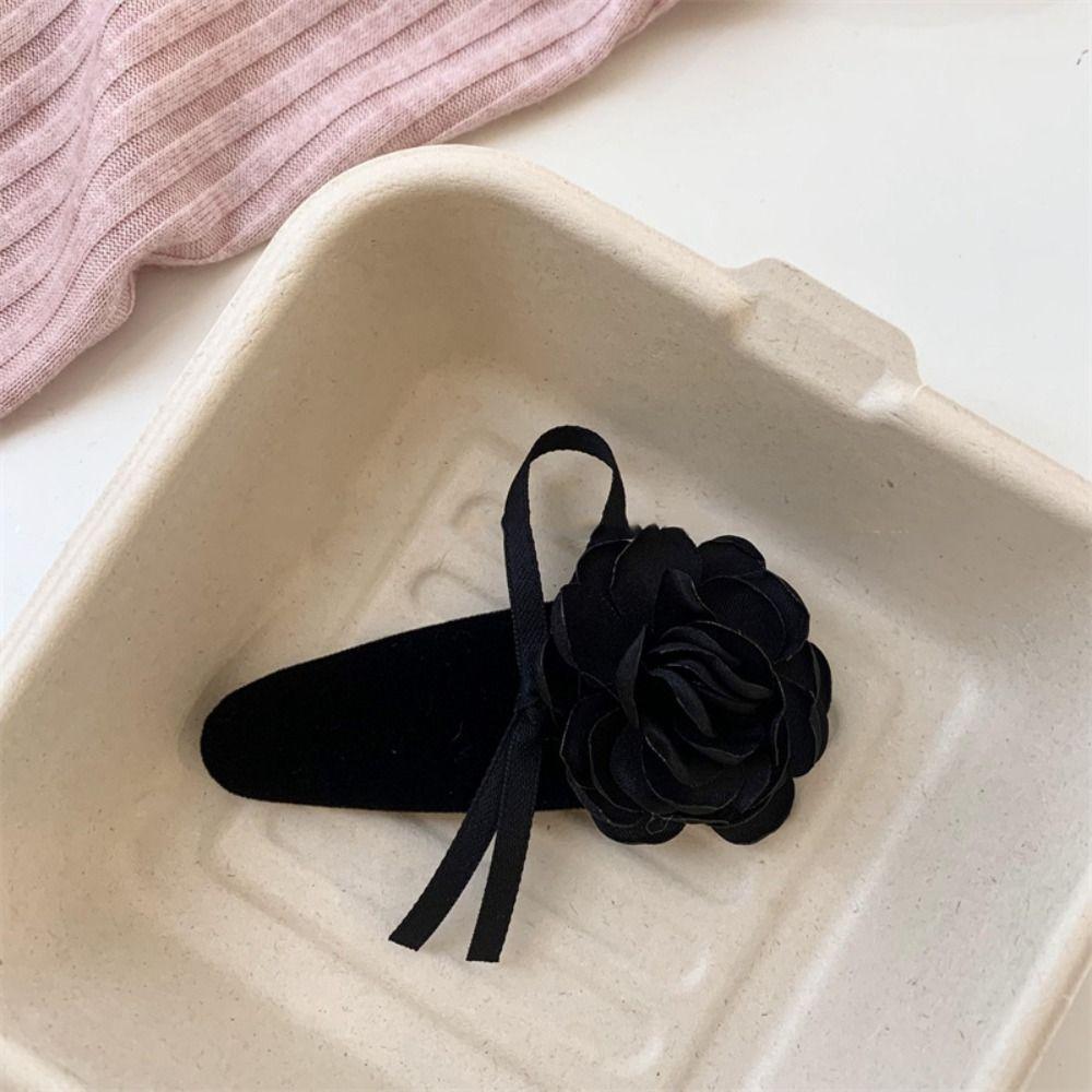

Hair Accessories Camellia Hairpin Pink Sweet Barrettes Lovely Flower Hair Clip Women