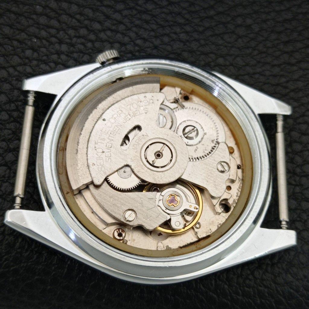 SEIKO 5 AUTOMATIC 7009A VINTAGE REFURBISHED JAPAN MENS RED DIAL WATCH a445819-1