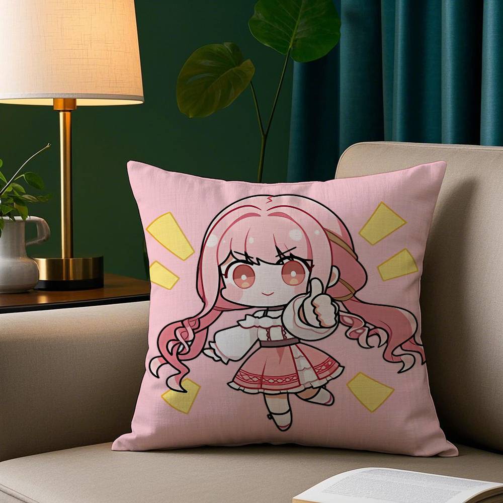 Game Cute N-Nikki Pillow Case Short Plush Print Cushion Cover Square Throw Pillow Covers Sofa Home Decor