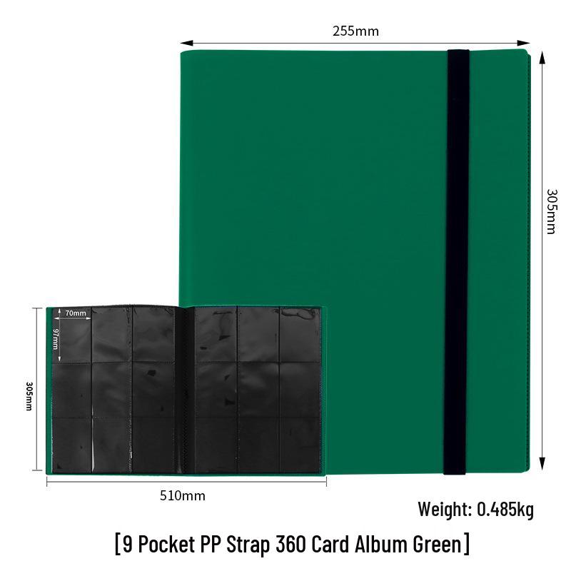 9-Grid Large Capacity 360 Card Slots Album for Game and Ultraman Cards