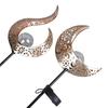 Solar Power Light Metal LED Ornament Landscape Light Outdoor Flame Effect Lawn Yard Garden Decor