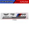 FA6ABS Tricolor M mark Competition Car Trunk Badge Emblem Thunder Edition Sticker For BMW 7m 8x1m X2M X3M X4M X5M X6M X7M x 5