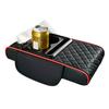 Car Armrest Box Thicken Height Pad Arm Rest Cushion with Pocket Tissue Cup Holder Elbow Support Universal