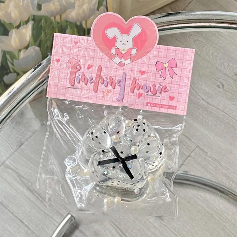 Mochi Taba Squishy NEW Fidget Toy Anti-stress Mini Kawaii Cat Paw TPR Small Cat Paw Cute Pink Cat Foot Pinch Decompression Toy