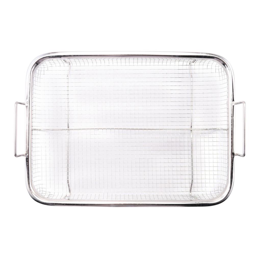 Air Fryer Basket for Oven,Stainless Steel Crisper Tray and Pan, Deluxe Air Fry In Your Oven, 2-Piece Set, for the Grill