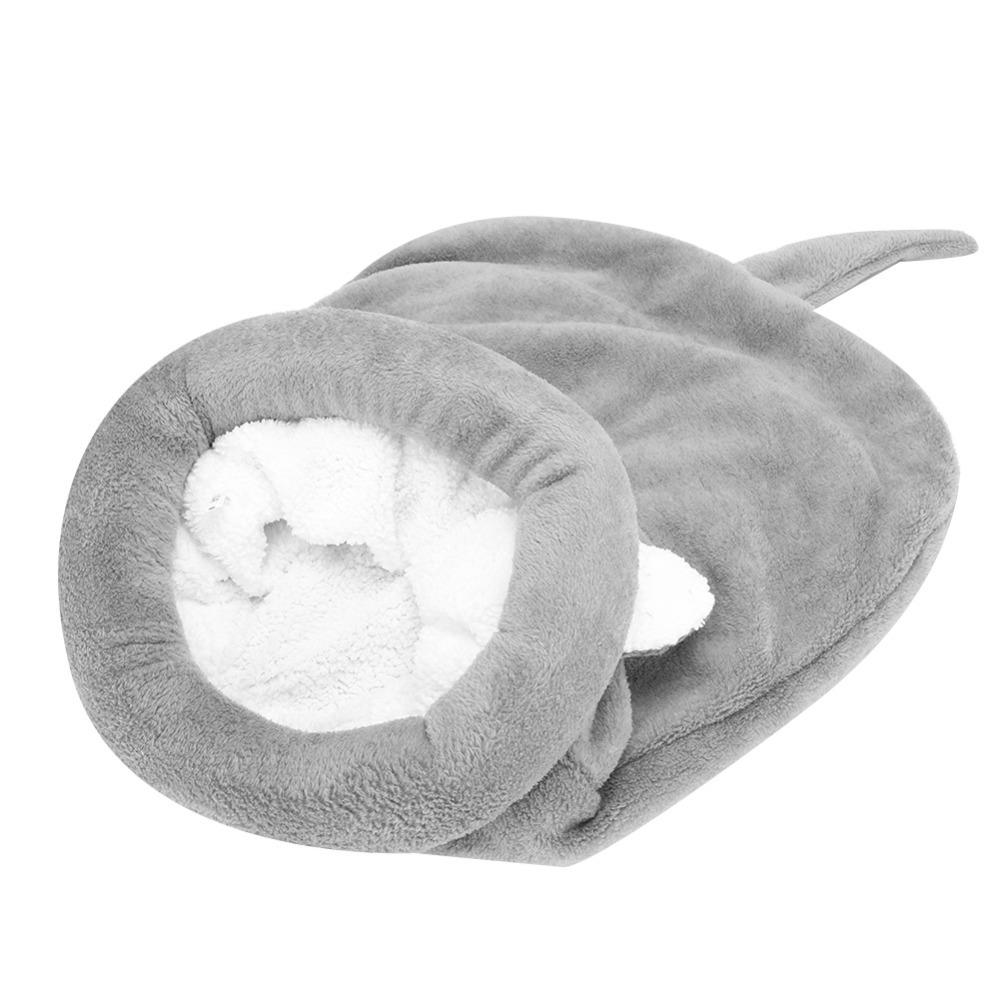 

Soft Plush Dog Beds Washable Kennel Cozy Pet Sleeping Bag Puppy Gray - M, 50 x 40 cm