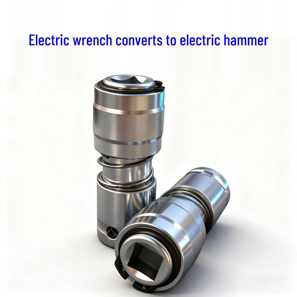 Rotary Hammer Conversion Head: Round To Square Handle Adapter for Impact Drill