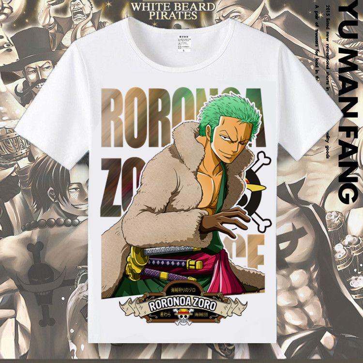 ONE PIECE T-shirt Luffy Sauron Printed Clothes Anime Peripheral Short Sleeve T-Shirt Loose Tide Comfortable Y2K