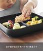 Yamazaki Tower Silicone Baby Food Tray with Suction Cups, Black, W18 X D18 X H4.1cm, Dishwasher, Microwave, and Freezer Safe, Non-Tip, Easy To Scoop,