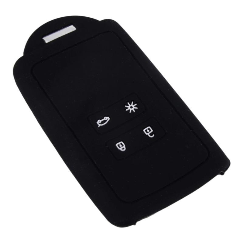 2pcs Black Silicone Remote Key Cover Case Fit For Renault Koleos Kadjar Megane Espace 2016 2017 2018 2019 2020