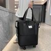 Collapsible Trolley Bag with Wheels Luggage Rolling Bags Large Capacity Dry-Wet Separation Unisex Business Trip Bag