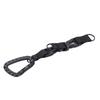 Plastic Carabiner D Ring Keychain Molle Webbing Gear Clip for Camping Hiking FishingBlack
